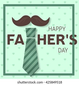 Happy Father’s Day greeting card. Vector illustration.