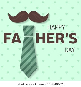 Happy Father’s Day greeting card. Vector illustration.