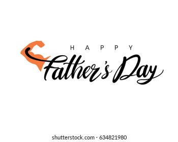 Happy Father’s Day greeting Card. Vector illustration.