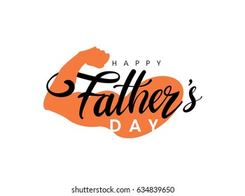 Happy Father’s Day greeting Card. Vector illustration.