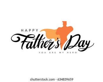 Happy Father’s Day greeting Card. Vector illustration.