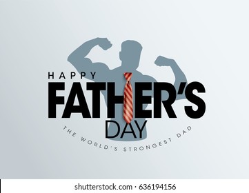 Happy Father’s Day greeting Card. Vector illustration.