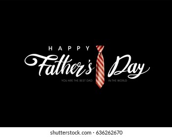 Happy Father’s Day greeting Card. Vector illustration.