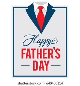 Happy Father’s Day greeting card. Vector illustration.