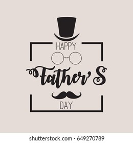 Happy Father’s Day greeting card. Vector illustration.