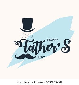 Happy Father’s Day greeting card. Vector illustration.