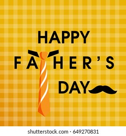 Happy Father’s Day greeting card. Vector illustration.