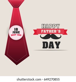 Happy Father’s Day greeting card. Vector illustration.