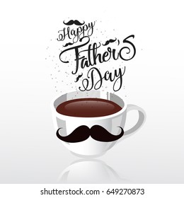 Happy Father’s Day greeting card. Vector illustration.