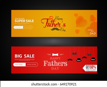 Happy Father’s Day greeting card. Vector illustration.