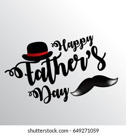 Happy Father’s Day greeting card. Vector illustration.