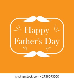 Happy Father’s Day, Greeting for dad. Papa, I love you. Father's Day holiday in June. Vector illustration.