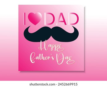 Happy Father’s Day Greeting Social Media Post Design.