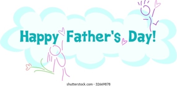 Happy Father’s Day Greeting Vector