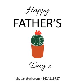 Happy Father’s Day greeting vector card