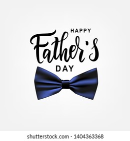 Happy Father’s Day hand lettering vector text. Typography for greeting card, invitation and banner template. Card for Daddy's Day Celebration. 