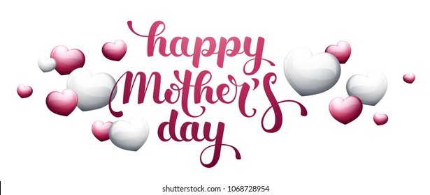 Happy Mother’s Day with hearts