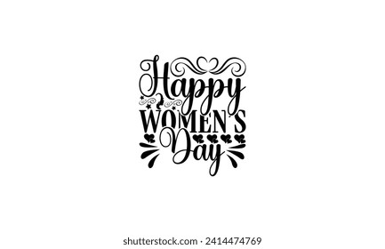 Happy women’s day  - illustration for prints on t-shirt and bags, posters, Mugs, Notebooks, Floor Pillows 