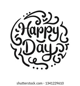 Happy Day Lettering