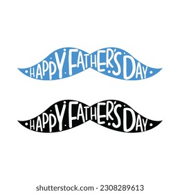 Happy Father’s Day lettering stock illustration vector