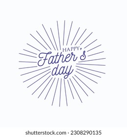 Happy Father’s Day lettering stock illustration vector
