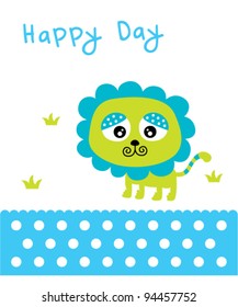 happy day lion