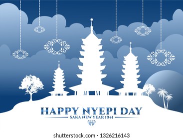 happy day Nyepi silhouette