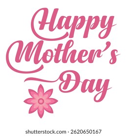 Happy Mother’s Day Pink Typography design
