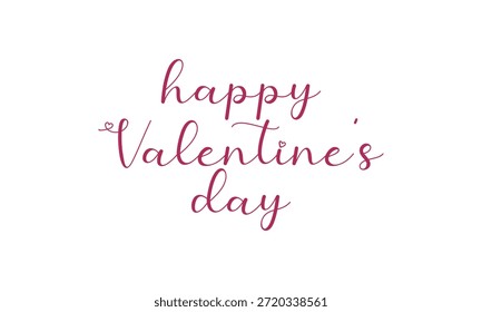 Happy Valentine’s Day romantic text design in pink typography, ideal for love celebrations, greeting cards, posters, social media, and Valentine’s Day promotions.