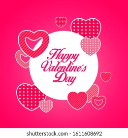 Happy valentine’s day sweet vector illustration.