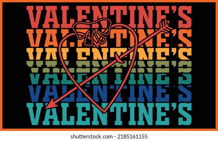 Happy Valentine’s Day T-shirt Design.