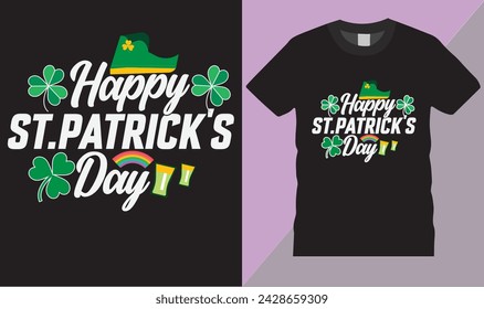 diseño de camiseta del día de san patricio feliz, tipografía, ilustración, vector, estilo retro, letras, invitación escrita a mano, gráficos, estilo, vacaciones de la camiseta, listo, para impresiones