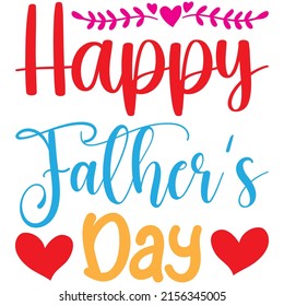 Diseño de camisetas del Día del Padre Feliz, archivo vectorial.