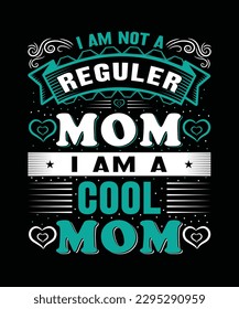 Happy Mother’s Day Typographic T-shirt, for every mother lover. 