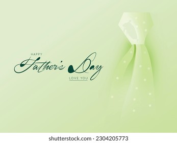 Happy Father’s Day typography in greeting card. Vector illustration. Glasses, bow tie, mustache, gift , Cap, box and hearts.