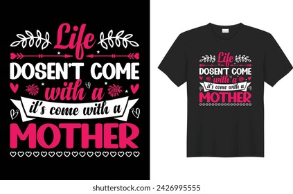 Happy Mother’s Day typography, hand-drawn, and lettering vector t-shirt design. Mom shirt, stickers, illustration, vintage, retro vintage, print, best-selling t-shirt design template. 