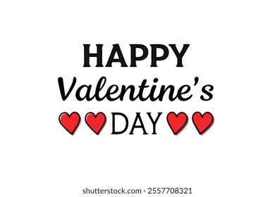 Happy Valentine’s Day Typography - Romantic and Stylish Text Designs