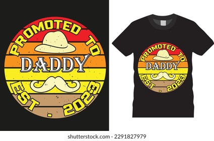 Happy father’s day typography t shirt design vector print template. Dad Lover Retro Vintage Father's Day. fathers day typography vector, father's  t-shirt design ready for print fashion vector design.