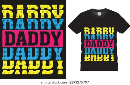 Happy father’s day typography t shirt design vector print template. Dad Lover Retro Vintage Father's Day. fathers day typography vector, father's  t-shirt design ready for print fashion vector design.