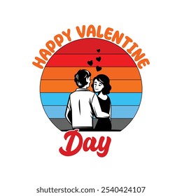 "Happy Valentine’s Day Typography Vector Illustration"