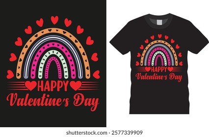 Happy Valentine’s Day, Happy Valentines Day typography victor t shirt design. Get into the romantic spirit with this Valentine’s Day shirt, wear it to spread the love, wherever you go. Ready for print