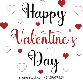 Happy Valentine’s Day vector illustration