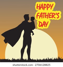 Feliz Ilustración vectorial del Día del Padre