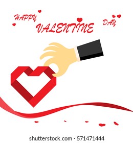 Happy valentine’s day. Vector illustration of valentine’s day 