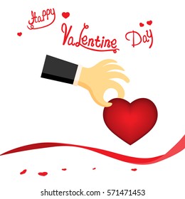 Happy valentine’s day. Vector illustration of valentine’s day 