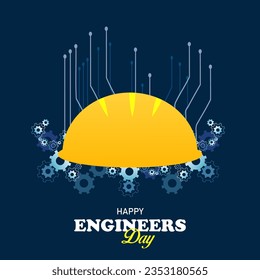 Happy Engineer’s Day. Engineer’s Day vector illustration greeting, poster, card.