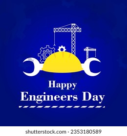 Happy Engineer’s Day. Engineer’s Day vector illustration greeting, poster, card.