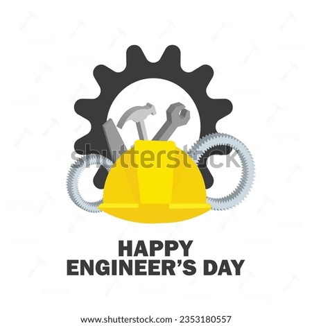 Happy Engineer’s Day. Engineer’s Day vector illustration greeting, poster, card.