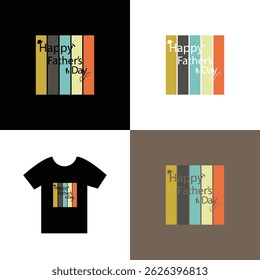 Happy Father’s Day – Vintage Retro Typography Design for T-Shirt