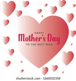 happy dear mother's day in pink